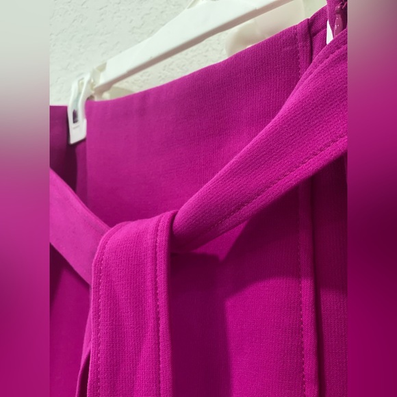 Ann Taylor Magenta Midi Skirt - Picture 2 of 7